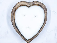 Load image into Gallery viewer, LARGE Heart Shaped Dough Bowl Candle